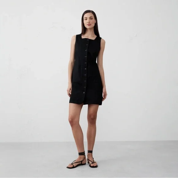 Banana Republic Factory | Dresses | Nwt Banana Republic Square Neck Linen  Blend Mini Dress | Poshmark